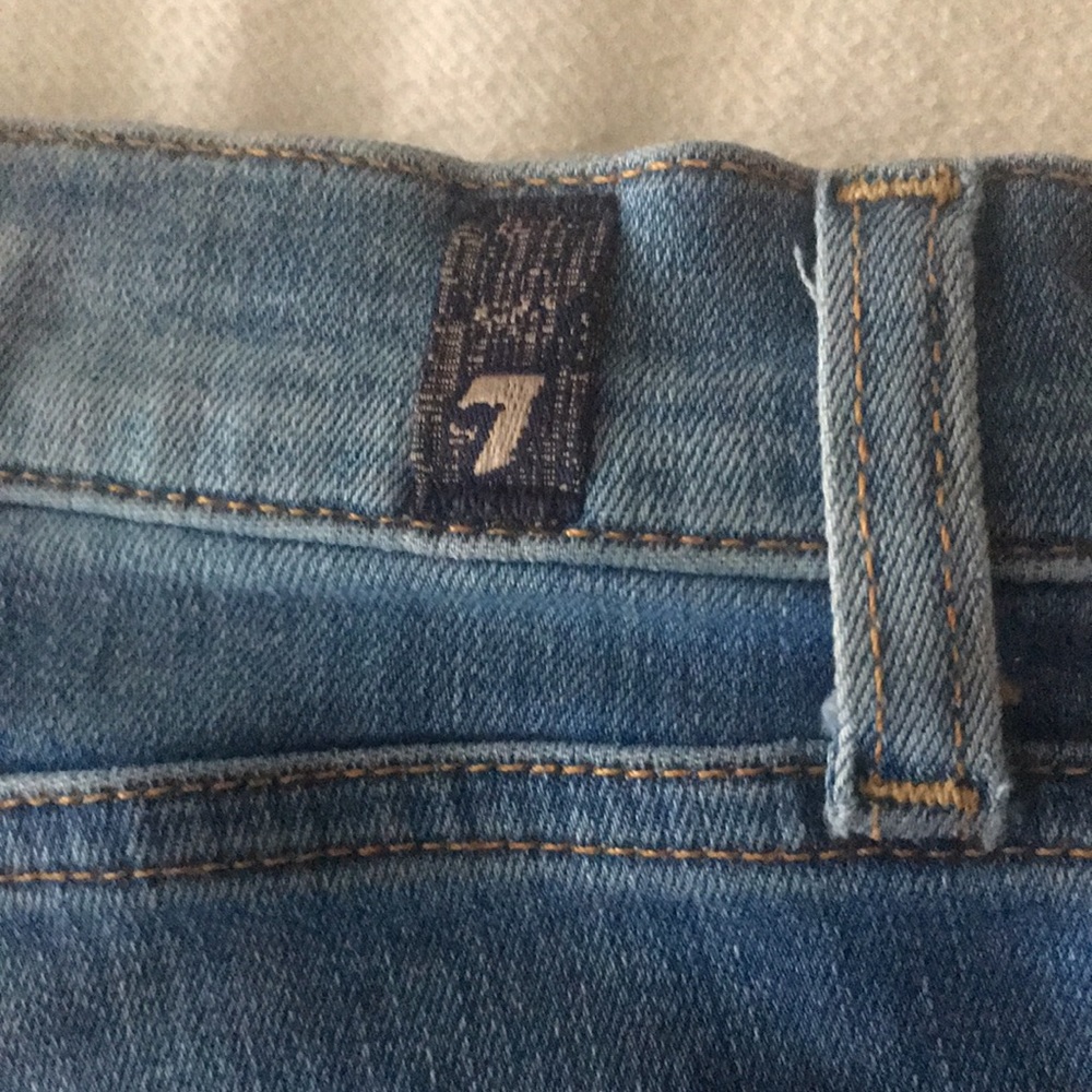 7 For All Mankind Blue Jean Shorts - Picture 12 of 15